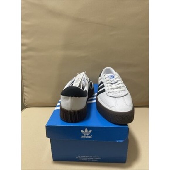 Adidas Sambarose Women’s Sneakers White Black Gum AQ1134 Size 8.5 Originals New - Picture 3 of 6